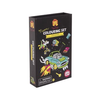 Tiger Tribe Neon Colouring Set - Road Stars