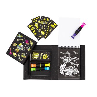 Tiger Tribe Neon Colouring Set - Road Stars