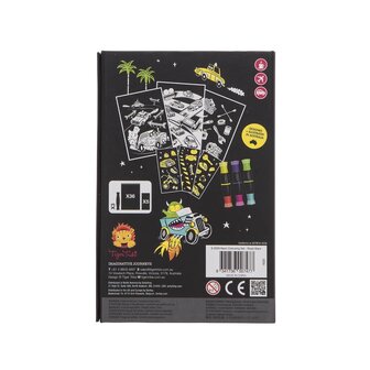 Tiger Tribe Neon Colouring Set - Road Stars