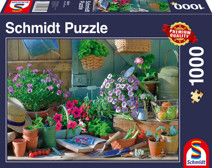 Schmidt Puzzel Aan de Tuintafel