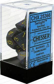CHX 25366 Chessex Dice Set Spec Poly Twilight 