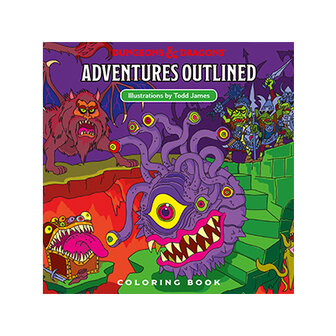 D&amp;D Adventure Outlined Coloring book 