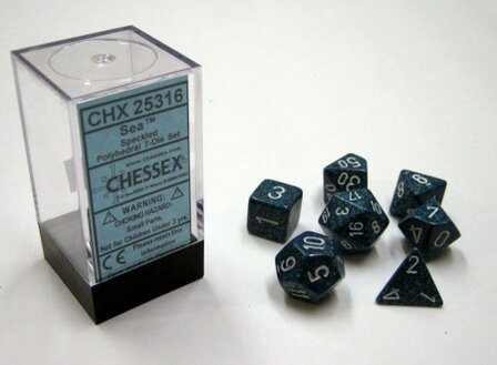 CHX 25316 Chessex Dice Set Sea Speckled Polydice 