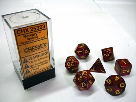 CHX 25323 Chessex Dice Set Mercury Speckled 