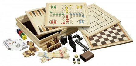 Houten Spellen Verzameling Medium