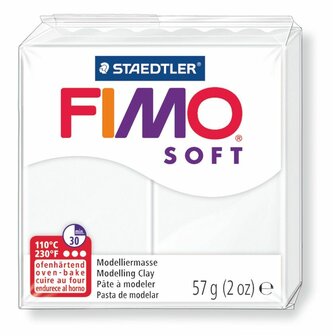 Fimo Soft Boetseerklei Wit 0