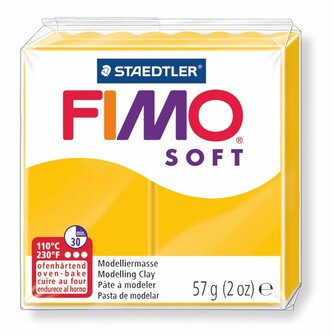 Fimo Soft Boetseerklei Zonne Geel 16