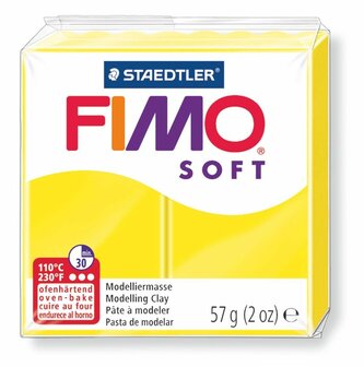 Fimo Soft Boetseerklei Limoen Geel 10