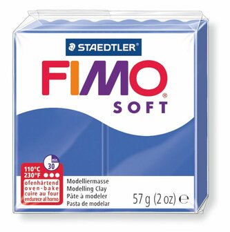 Fimo Soft Boetseerklei Brilliant Blauw 33