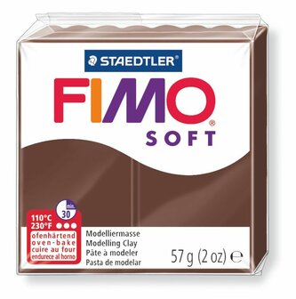Fimo Soft Boetseerklei Chocolade 75