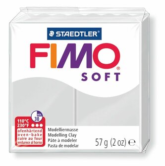 Fimo Soft Boetseerklei Dolfijn Grijs 80