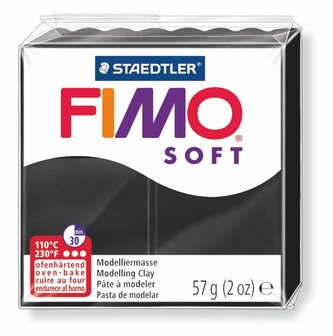 Fimo Soft Boetseerklei  Zwart 9