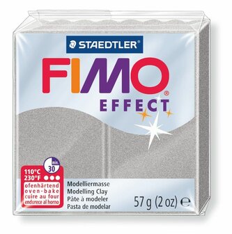 Fimo Effect Boetseerklei Metallic Zilver 81