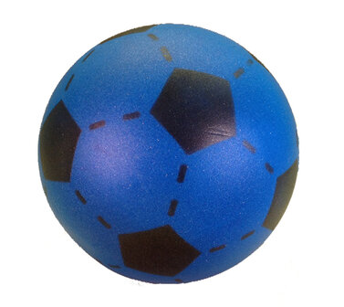Foam voetbal blauw 20 cm