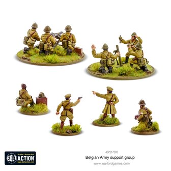 Bolt Action Belgian Army Support Group