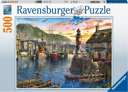 Ravensburger Puzzel &#039;s Ochtends bij de Haven