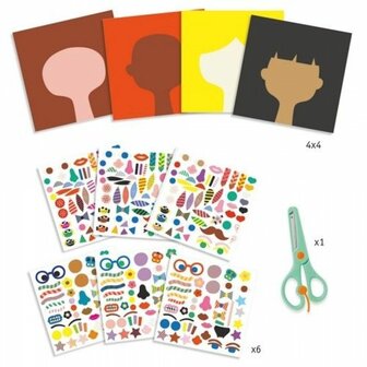 Djeco Met Stickers Cre&euml;ren Kapper