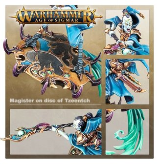 Warhammer Age of Sigmar Magister on disc of Tzeentch