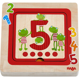 HABA Houten puzzel Cijfervrienden