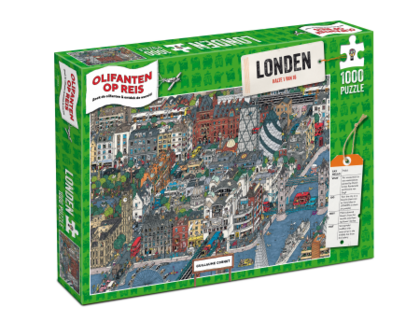 Puzzel Olifanten op Reis - Londen