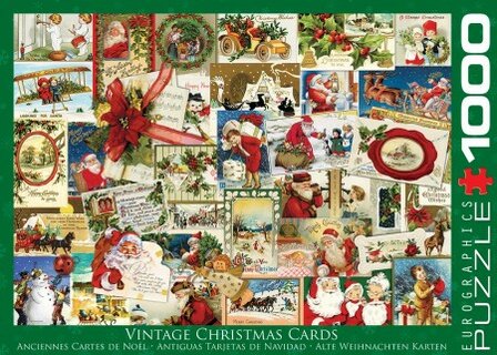 Eurographics Puzzel Vintage Christmas Cards