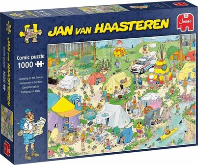 Puzzel Jan van Haasteren - Kamperen in het Bos
