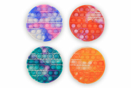 Pop it game Tie dye color rond