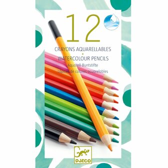 Djeco 12 watercolour pencils