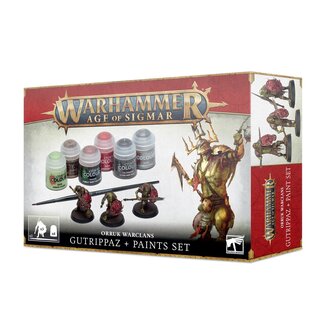 Warhammer Age of Sigmar Orruk Warclans Gutrippaz + Paints Set
