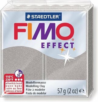 Fimo Effect Boetseerklei Glitter Zilver 812