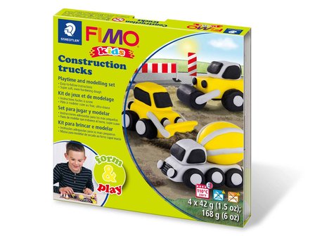 Fimo Kids Form&amp;Play Construction Trucks
