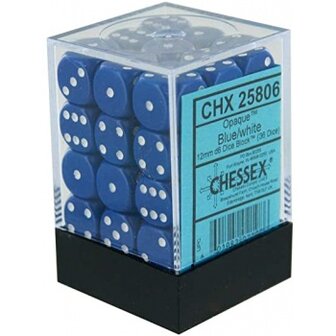 CHX 25806 Dobbelsteenset blauw wit 