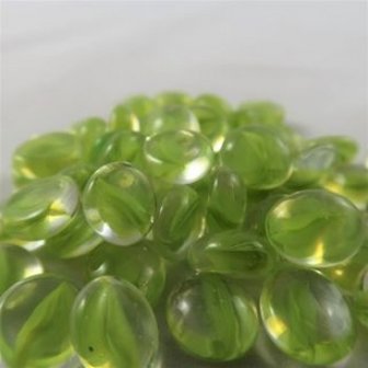 Chessex Gaming Glass Stones in Tube - Catseye Green
