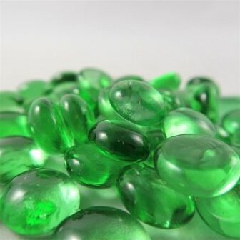 Chessex Gaming Glass Stones in Tube - Crystal Light Green