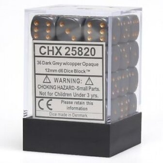 CHX 25820 Opaque 12mm d6 with pips Dice Blocks