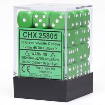 CHX 25805 Dobbelsteenset Groen Wit