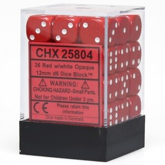 CHX 25804 Dobbelsteenset Rood Wit