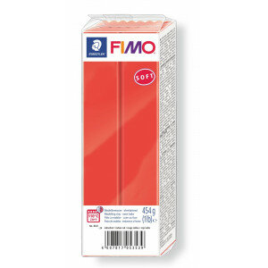 Fimo Soft Boetseerklei Indisch Rood 24 454g