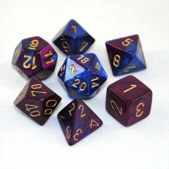 CHX 26428 Chessex Dice Blue-Purple/Gold