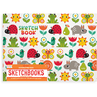 Ooly &ndash; Doodle Pad Duo Sketchbooks &ndash; Sunshine Garden