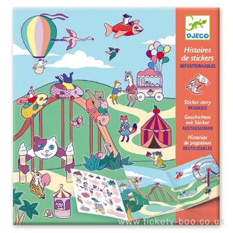 Djeco Stickerboek Kermis