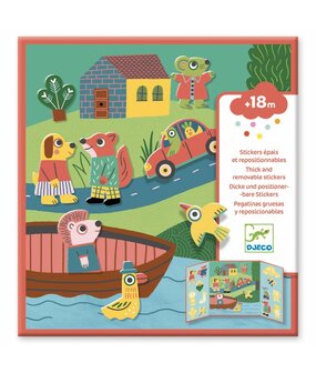 Djeco Cree&euml;ren met Stickers - Dieren