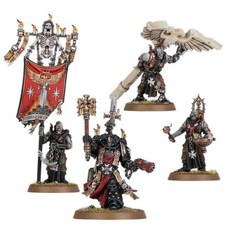 Warhammer 40,000 Black Templars Chaplain Grimaldus &amp; Retinue