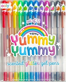 Ooly &ndash; Gelpennen met glitter en geur &lsquo;Yummy Yummy&rsquo; 2.0