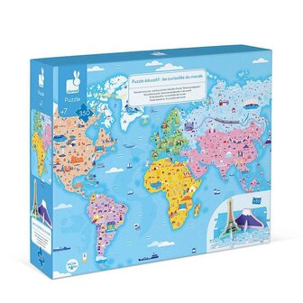 Janod Educatieve Puzzel &ndash; De Curiosa van de Wereld