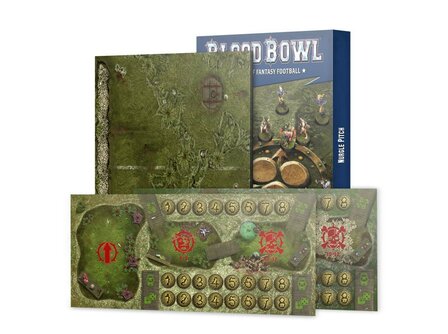Warhammer Blood Bowl Nurgle Pitch &ndash; Double-sided Pitch and Dugouts Set