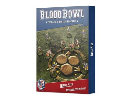 Warhammer Blood Bowl Nurgle Pitch &ndash; Double-sided Pitch and Dugouts Set