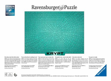 Ravensburger Puzzel Krypt Metallic Mint