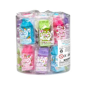 Ooly &ndash; Lil&rsquo; Juicy Box Scented Erasers + Sharpeners Paars