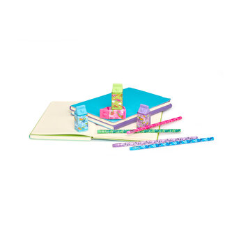 Ooly &ndash; Lil&rsquo; Juicy Box Scented Erasers + Sharpeners Paars